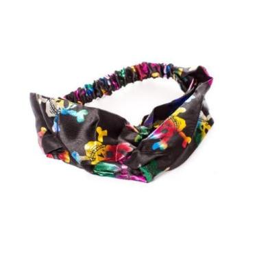 Imagem de Turbante Bandana Tiara Headband Faixa Para Cabelo Caveira - MC Present