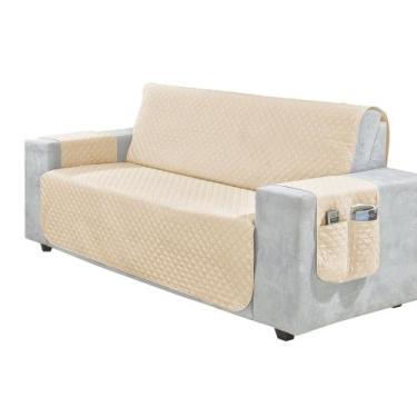 Imagem de Protetor DE Sofá Retrátil Ana Para sofá de 4 Lugares Avelã - FLorenza 