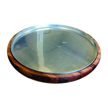 Imagem de KIT Tábua pizza 38x2,5 Cm Forma para pizza aluminio 35 Cm - Edal