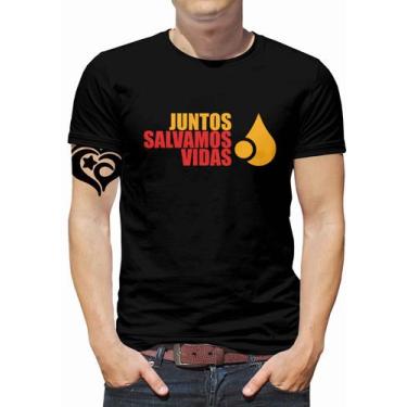Imagem de Camiseta Maio Amarelo Masculina Blusa Juntos salvamos vidas - Alemark,