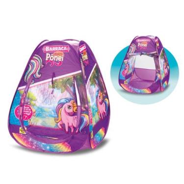 Imagem de Barraca infantil pônei unicórnio meninas dobrável com bolsa - Samba To