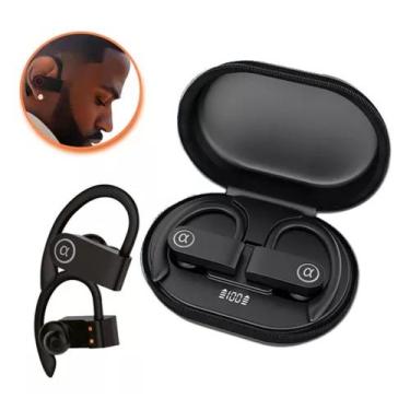 Imagem de Fone Bluetooth Esportivo Corrida Cor Preto - a gold