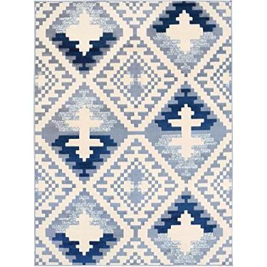 Imagem de Tapete para Sala Supreme Lyre Celeste 04-33 Azul 1,50X2,00M - Kriar Tapetes