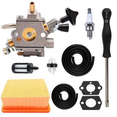 Imagem de TPCABPART Carburador de carburador 4283 120 0601 compatível com soprador de folhas Stihl BR800 BR800X BR800CE com kit de filtro de ar 4203-141-0301