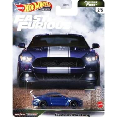 Imagem de DieCast Hot Wheels Premium Fast & Furious Custom Mustang - Furious Fleet 2/5, Blue