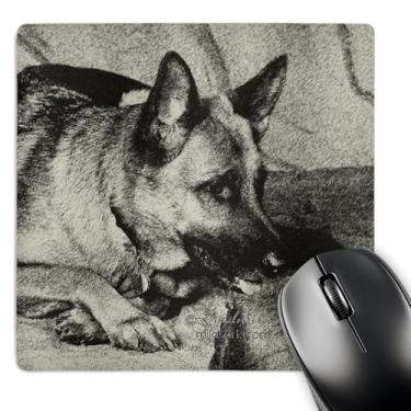 Imagem de 3dRose LLC Mouse pad pastor alemão 20 x 20 x 0,63 cm (mp_4622_1)