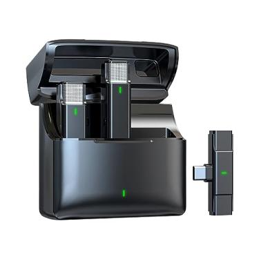 Imagem de Microfone Sem Fio Ep033ah2 Lapela Dispositivos Usb-C Frequencia 2.4Ghz Design Compacto Ideal para Transmissão ao Vivo Vlogging Entrevistas MPOWER