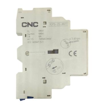 Imagem de Bloco Auxiliar Disjuntor Motor YCP5-25-AN11 CNC 1NF+NA 690V