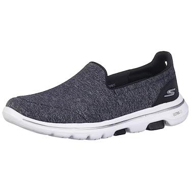 Imagem de Tênis feminino Skechers Go Walk 5-Honor, Black/White, 7.5