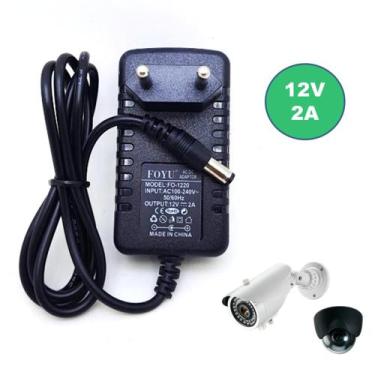 Imagem de Fonte 12v 2a estabilizada alimentação para eletrônicos fita LED câmera