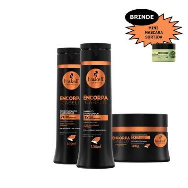 Imagem de Kit Haskell Encorpa Cabelo Shamp cond masc 300ml Mimo