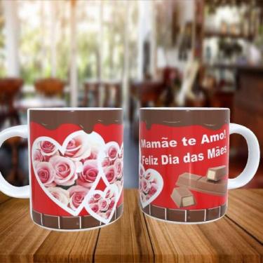 Imagem de Caneca Personalizada Frase MAMÃE TE AMO - PrintPaint