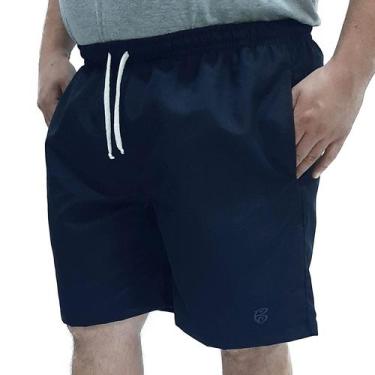 Imagem de Short Bermuda Tactel Extra Grande Plus Size Verão Praia - BUTU BIRU MO