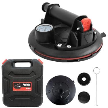 Imagem de Ventosa A Vácuo Profissional Sucção Vidro Porcelanato Mármore Metal 8 Polegadas Com Barômetro Hanabi