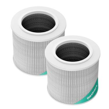 Imagem de Resiners Pacote com 2 filtros de substituição para purificador de ar Purair, filtro de substituição de purificador de ar de resina 2 em 1, filtro de substituição H13 True HEPA, certificado SGS,