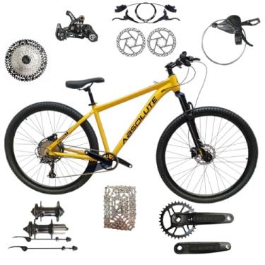 Imagem de Bicicleta Aro 29 Absolute Nero 5 12 velocidades MTB Aluminio Freio Hidráulico Suspensão 80mm Unissex (Amarelo, 19)