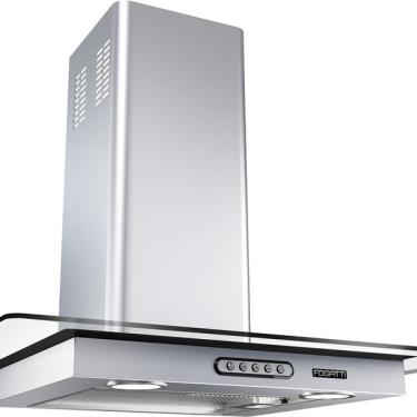 Imagem de Coifa De Parede Fogatti  Vidro Reto Slim Inox 4 E 6 Bocas 80cm