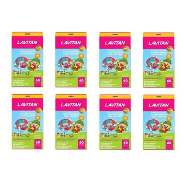 Imagem de Kit 8 Suplemento Lavitan Kids Tutti-Frutti 60 Cpr - Cimed