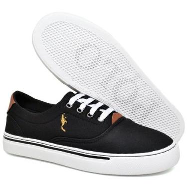 Imagem de Tênis Feminino Casual Sola Baixa Old Street Polo Blu do 33 ao 40, Pret