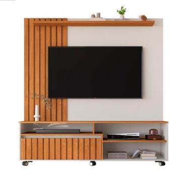 Imagem de Home Theater Sala De Estar Corrediça Telescópica Três Nichos Havana - 