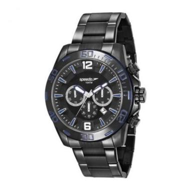 Imagem de Relógio Masculino Cronógrafo Preto Speedo Prova D`Água