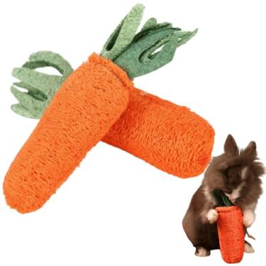 Imagem de Brinquedos de cenoura bucha de coelho, brinquedos de mastigação de coelho, coelho, hamster, brinquedos de mastigar saúde dentária, grama, madeira, bola, bucha, cenoura, brinquedos para chinchilas