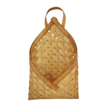 Imagem de Bothyi Organizador de canto de canto de canto cesto de cozinha balcão ao ar livre decoração artesanal plantadores pendurados cesta de flores, L