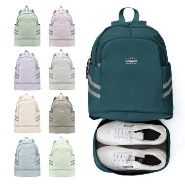 Imagem de Mochila de ginástica Coofay impermeável com compartimento para sapatos 20L