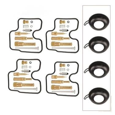 Imagem de 4 conjuntos de ferramentas de reparo de reparo de carburador de motocicleta compatíveis com CB400 CB 400 1992-1998 (4 conjuntos e diafragma)