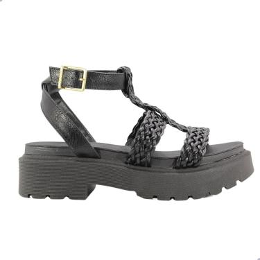 Imagem de Sandália Feminino Vizzano Napa Calf Tira Pronta Preto