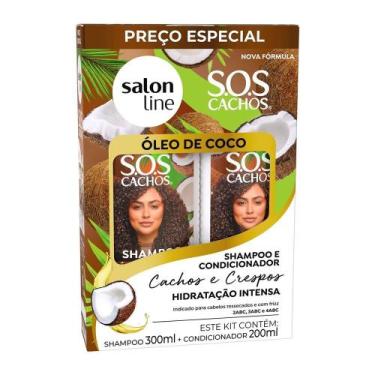 Imagem de Shampoo 300ml + condicionador salon line sos oleo de coco 200ml