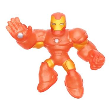 Imagem de Heroes of Goo Jit Zu Glow Surge, Stretch and Glow Iron Man, Super Stretchy Goo Filled Marvel Superhero Iron Man with The Power to Glow-in-The-Dark, Stretch Him 3 Times his Size, Collect Them All