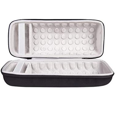 Imagem de khanka Capa de viagem rígida de substituição para alto-falante Bluetooth JBL Charge 4 / JBL Charge 5 portátil à prova d'água sem fio (preto)