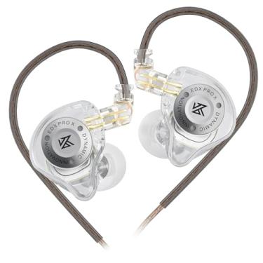Imagem de Fones de ouvido intra-auriculares KZ EDX Pro X, fones de ouvido HiFi IEM, som de graves profundos com cabo destacável, para DJs cantores audiófilos