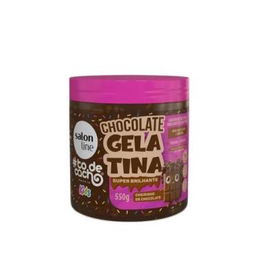 Imagem de Salon Line Gelatina Chocolate Tô De Cacho Kids Super Brilhante 550g