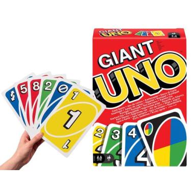 Imagem de Novo UNO Giant Jogo De Cartas Gigante Clássico Original - Mattel