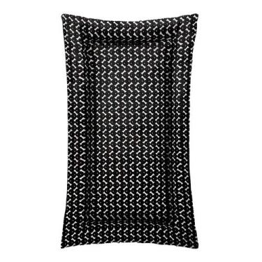 Imagem de Colchonete Pet Estampado G - ALEPLUSH, Preto Ossinho