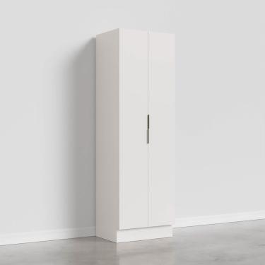 Imagem de Armário Multiuso 2 Portas 70cm Com Rodapé Ipanema Cabecasa Madeiramadeira Branco