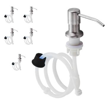 Imagem de Dispenser Dosador Mangueira Flexivel Kit 5 Unidades Embutir Suporte Pia