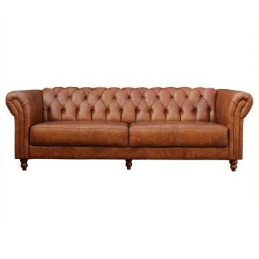 Imagem de Sofá 2 Lugares Bérgamo 180cm Couro Mel