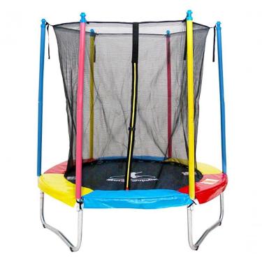 Imagem de Cama Elástica Pula Pula 1,83m Henri Trampolim Linha Plus C/ Zíper Preta