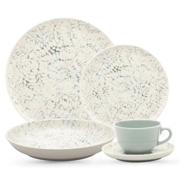 Imagem de Aparelho de Jantar e Chá 20 Peças Flat Tie-dye Oxford