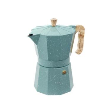 Imagem de Cafeteira Italiana 300 Ml Em Alumínio Com Cabo De Nylon Verona Verde Brinox