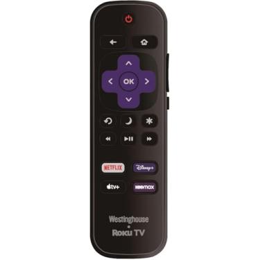 Imagem de Amtone Controle Remoto De Substituição Oem Compatível Com Todas As Smart Tvs Roku Tv 【Funciona Apenas Tvs, Não Stick E Box】 (Netflix/Disney+/Apple Tv+ / Hbo Max)