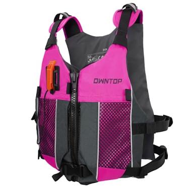 Imagem de Owntop Colete De Natação Adulto, Jaqueta Leve Para Caiaque, Bolso Hidratação Wakeboard, Passeios Barco, Pesca, Esportes Aquáticos (Rosa, Gg/Gg)