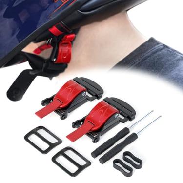 Imagem de JAGASOL Kit De Fivela Liberação Rápida Para Capacete Motocicleta, Acessórios Metal, Tira Queixo Substituição Argola Em D, Capacetes Até 1", Adequado Meio Inteiro, 2 Peças