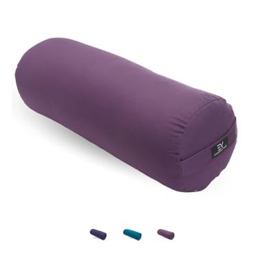 Imagem de Everyday Yoga Almofada Retangular Para Meditação Bolster, Supermacia E Leve, Com Alça De Transporte - Suporte Firme Ioga Restaurativa, Cor Ameixa Multicolorida