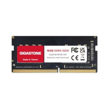 Imagem de 【Somente laptop DDR4】 GIGASTONE 16GB DDR4 3200MHz (2933MHz ou 2666MHz) PC4-25600 (PC4-23400, 21300) CL22 1.2V SODIMM 260 pinos sem buffer, não ECC, atualização de memória de notebook de alto