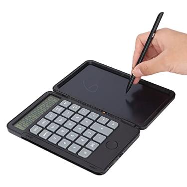 Imagem de Calculadora Com Bloco de Notas, Calculadora de Mesa Portátil Com Bloco de Escrita, Display LCD de 6,5 Polegadas, Calculadora Científica Recarregável para Escritório, Negócios e