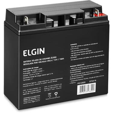 Imagem de Elgin Selada 12V 18Ah Nobreak E Cerca Elétrica